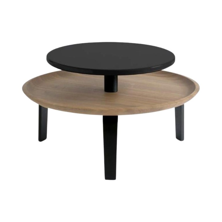 Table basse Secreto 85, noir Forville par Colé Italia