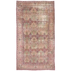 Antique Sensational Palatial Kerman Lavar Rug, circa 1915