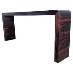 Macassar Ebony Waterfall Console Table, 1960-1970