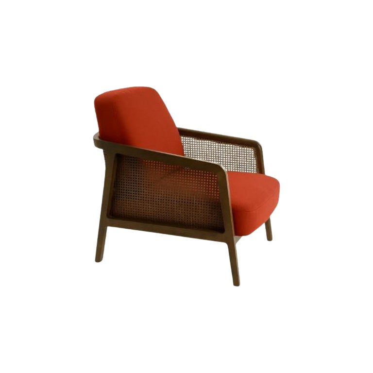 Vienna Lounge Armchair Canaletto Chili Red by Colé Italia For Sale