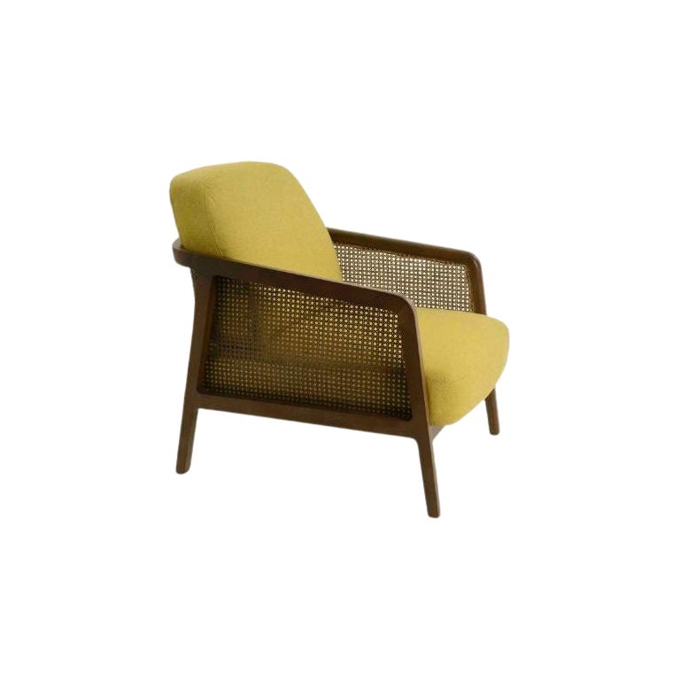 Vienna Lounge Armchair Canaletto Yellow by Colé Italia For Sale