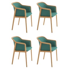 Ensemble de 4 petits fauteuils doux de Vienne, Tropic de Colé Italia