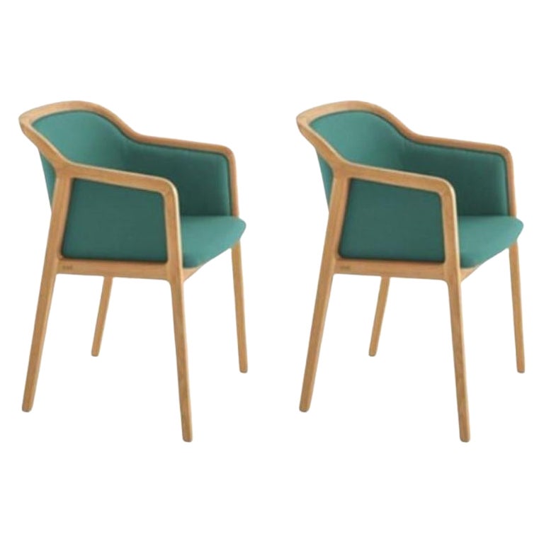 Set of 2, Vienna Soft Little Armchairs, Tropic by Colé Italia For Sale