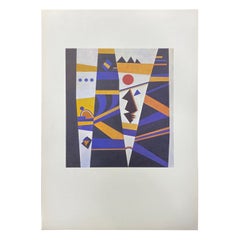 Wassily Kandinsky Limited Edition Offset Lithograph Print "Liason" Maeght R55