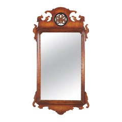 Used Chippendale Style Mahogany & Ebonized Cut-Out Wall Mirror by Simonds, c1940