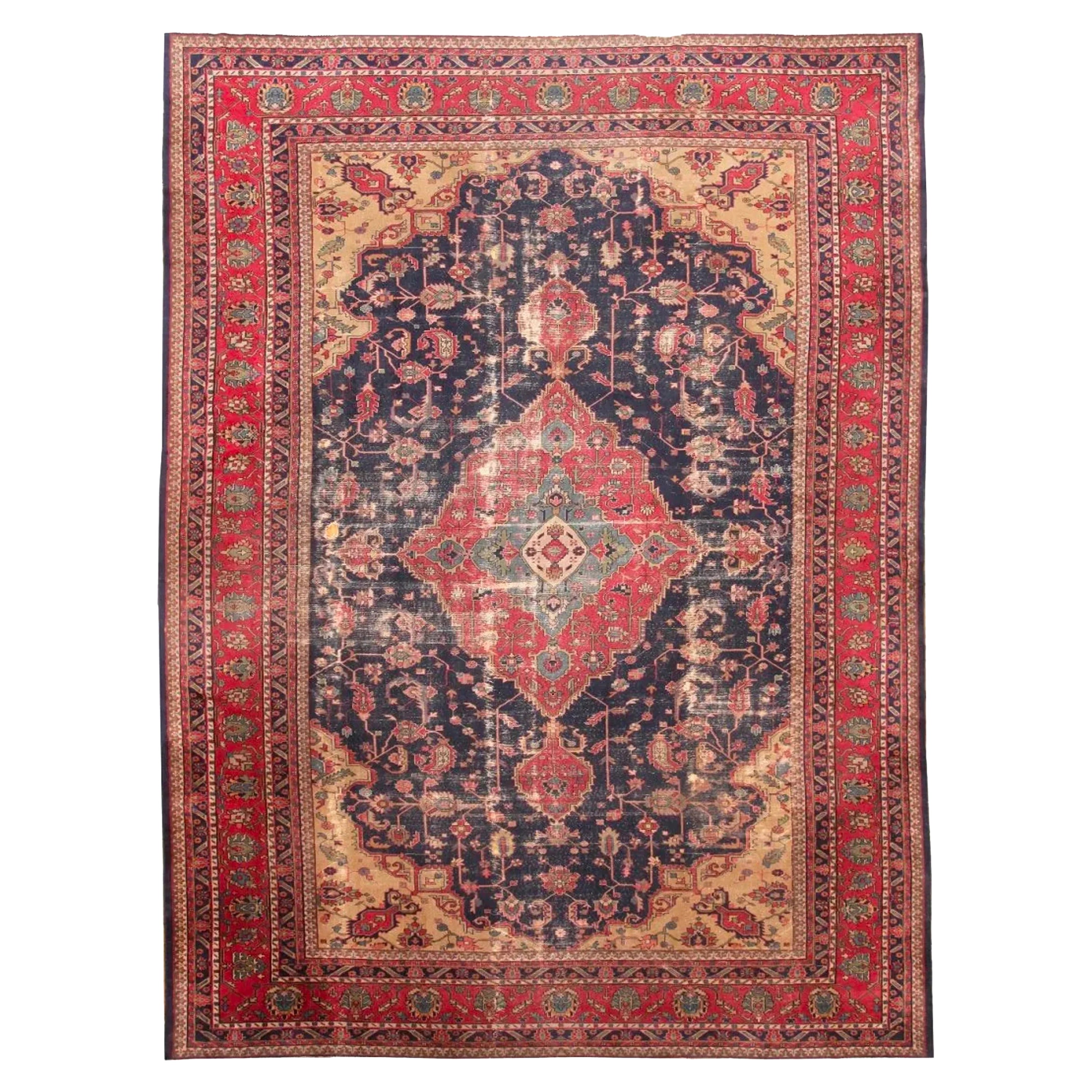 Palace Size Antique Turkish Beauty Rug, circa 1930's For Sale