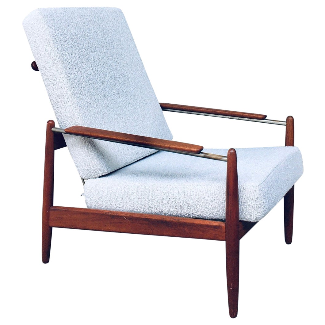 Mid-Century Modern Scandinavian Design Armchair Fauteuil, Denmark, 1960's