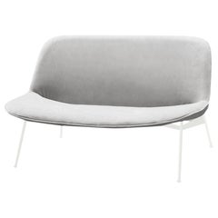 Chiado Sofa, Clean Water, Large with Aluminium and White