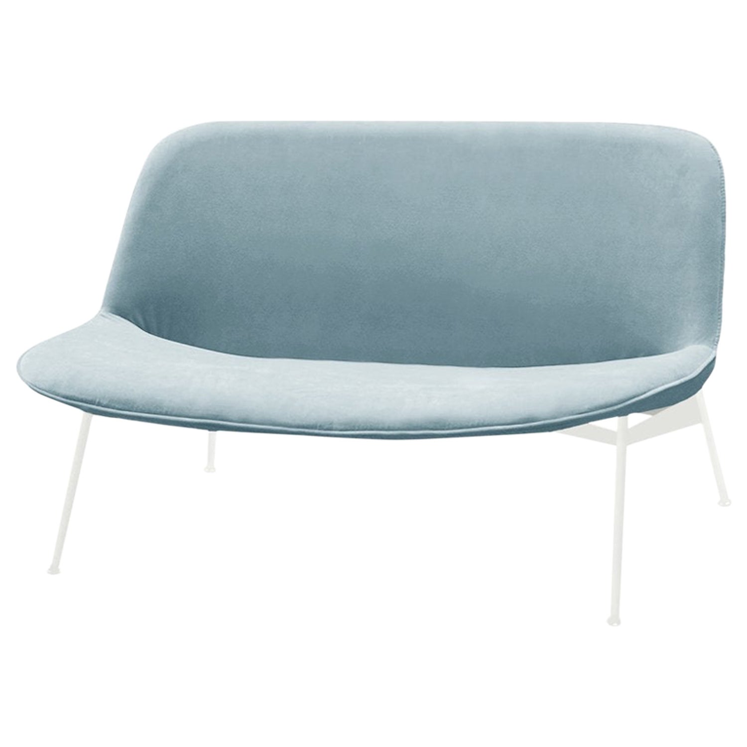 Chiado Sofa, Clean Water, Small with Paris Safira and White For Sale at  1stDibs