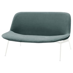 Chiado Sofa, Clean Water, Large with Teal and White
