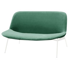 Chiado Sofa, Clean Water, Large with Paris Green and White