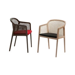 Lot de 2 fauteuils Vienna Little, Canaletto, rouge et anthracite par Colé Italia