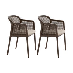 Set of 2, Vienna Little Armchair, Canaletto, Beige by Colé Italia