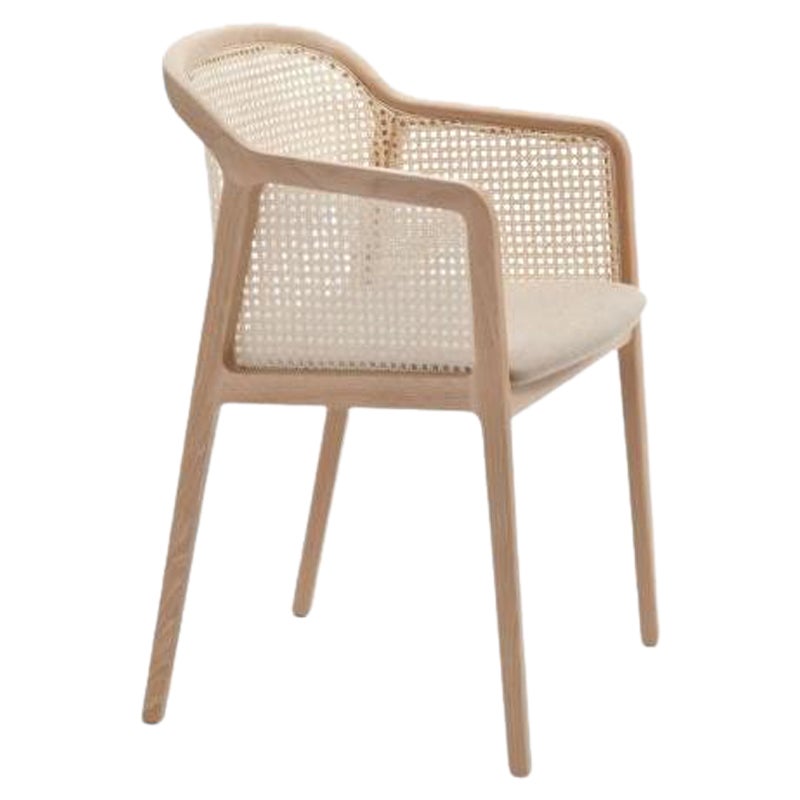 Vienna Little Armchair, Beech Wood, Beige by Colé Italia For Sale