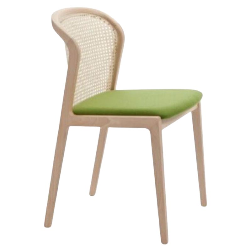 Vienna Chair, Natural Beech Wood, Nord Wool Green by Colé Italia