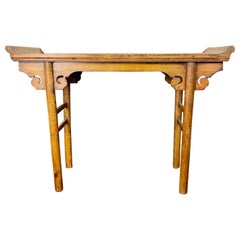Chinese Console Table Pingtouan, Qing Dynasty, 19th Century, China