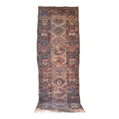 Antique Runner with Gorgeous Colors & Design, Early 1900's 