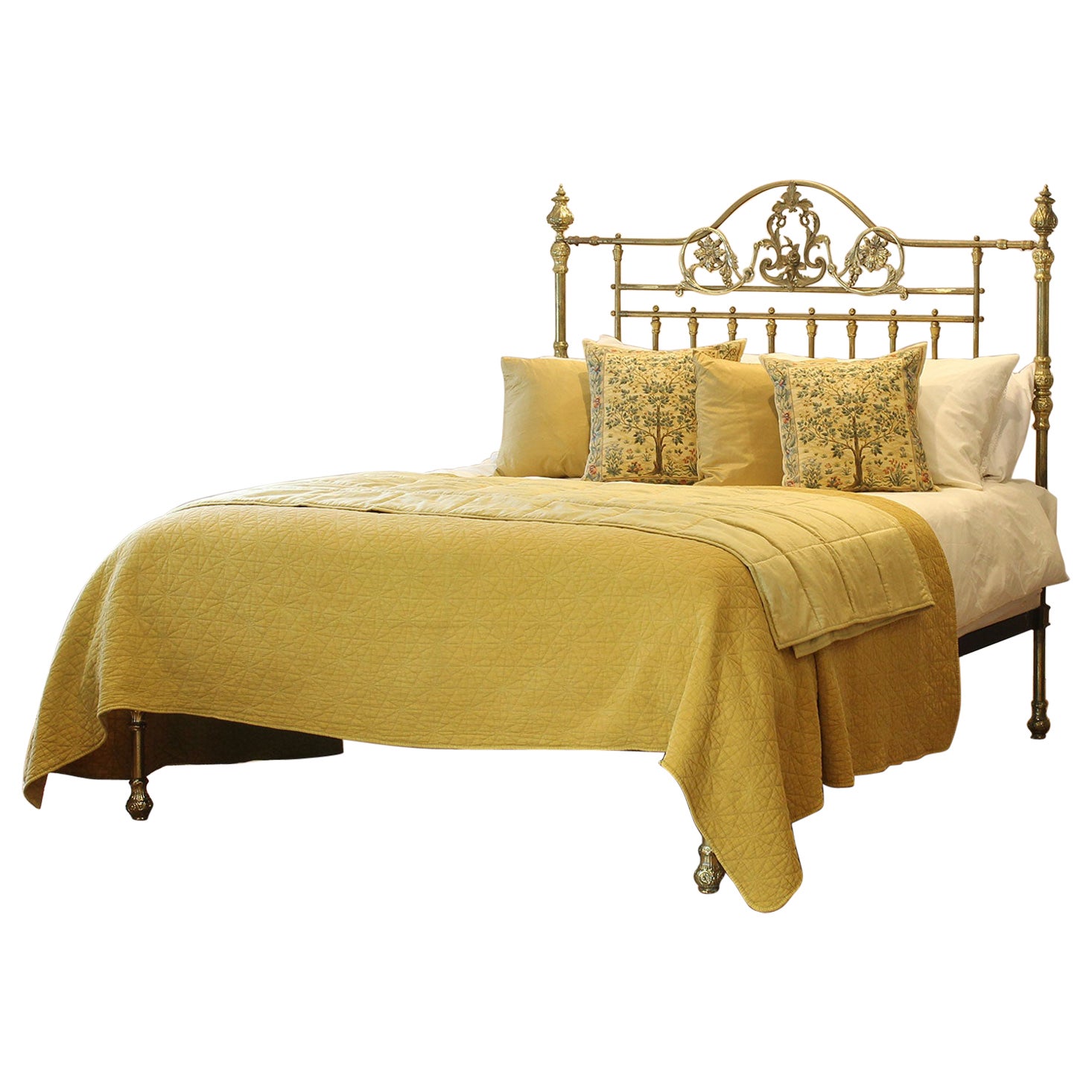 All Brass Antique Platform Bed MK268