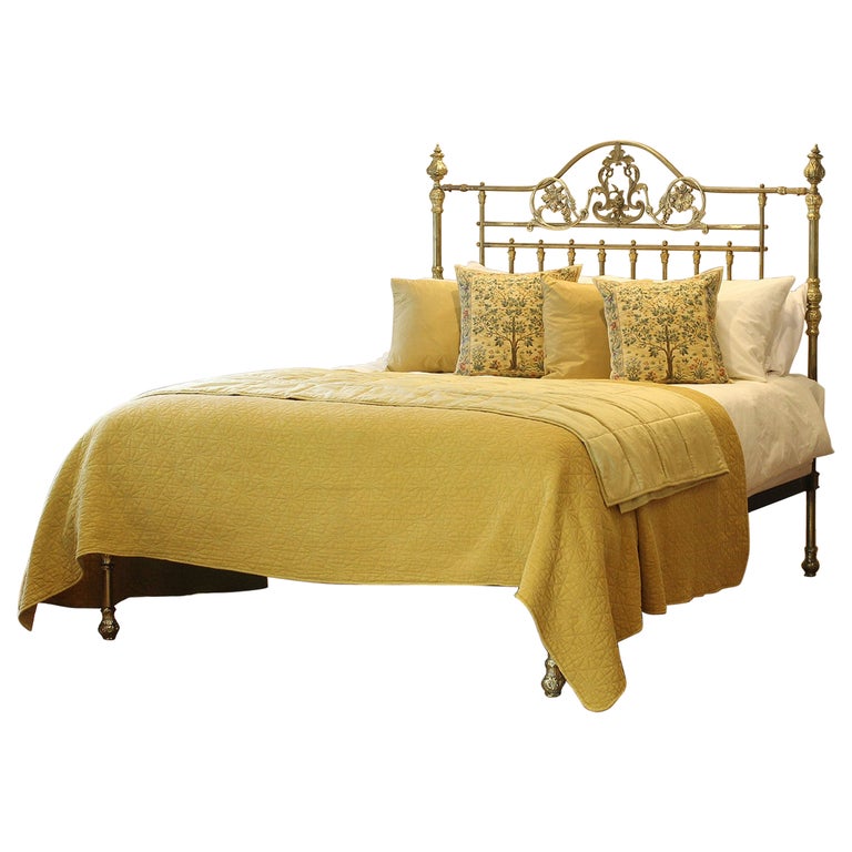 All Brass Antique Platform Bed MK268 For Sale at 1stDibs