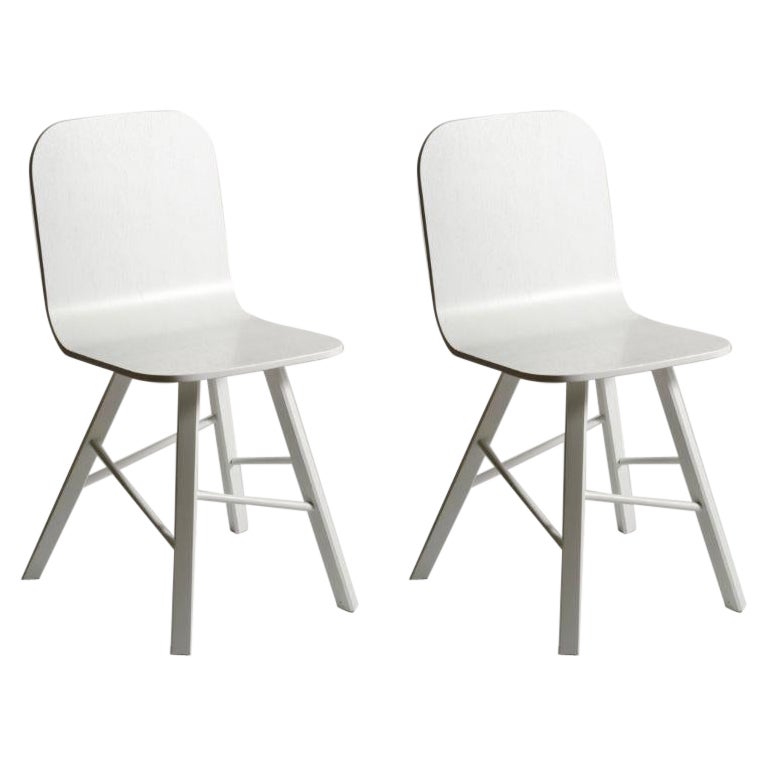 Set of 2, Tria Simple Oak, Ral Color Seat and/or Legs by Colé Italia For Sale