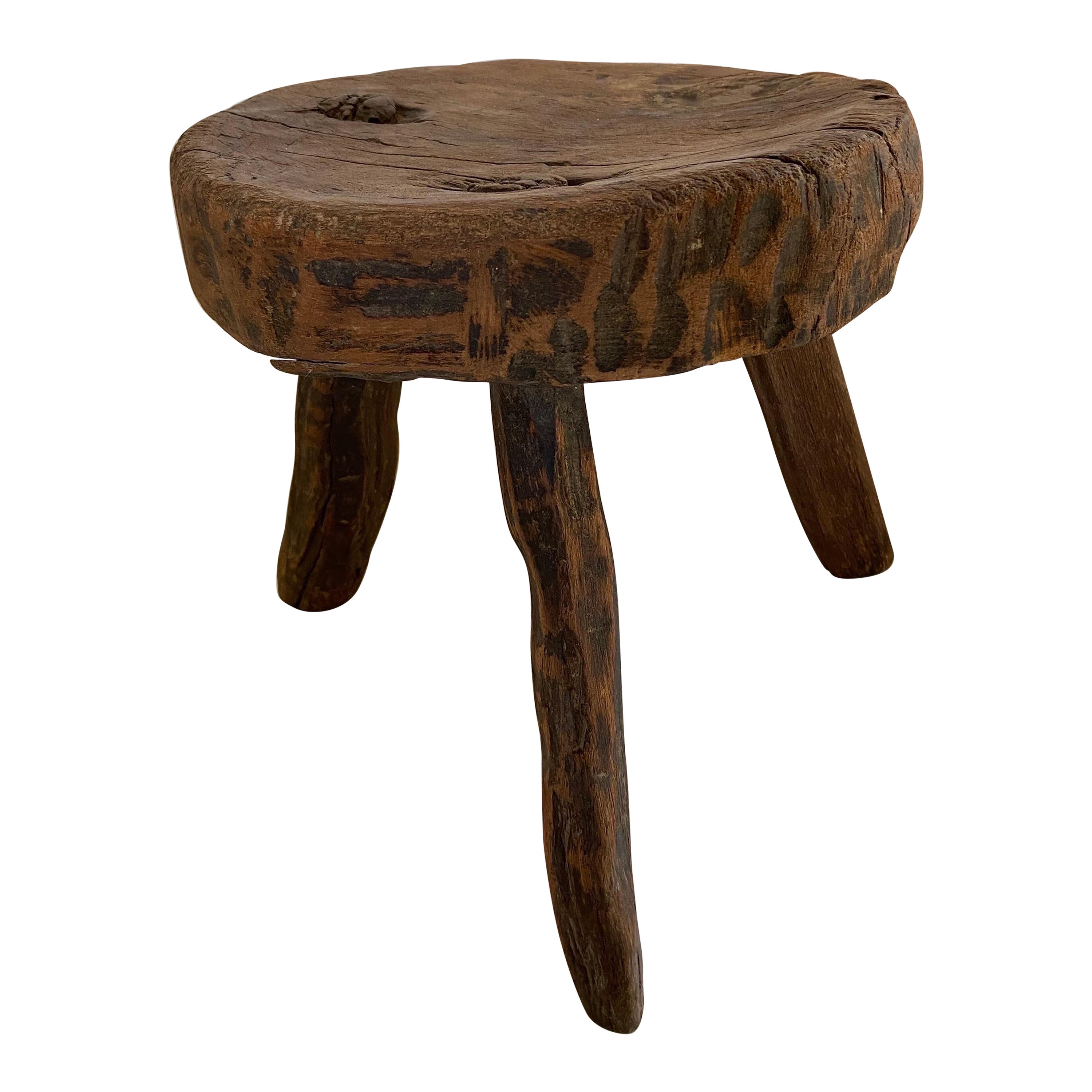 Mid 20th Century Stool From Mexico