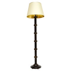 1970's Vintage Enamelled Brass Floor Lamp