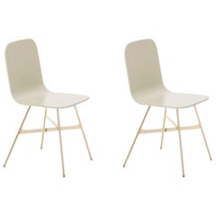 Set of 2, Tria Simple Gold, Ral Color Seat by Colé Italia