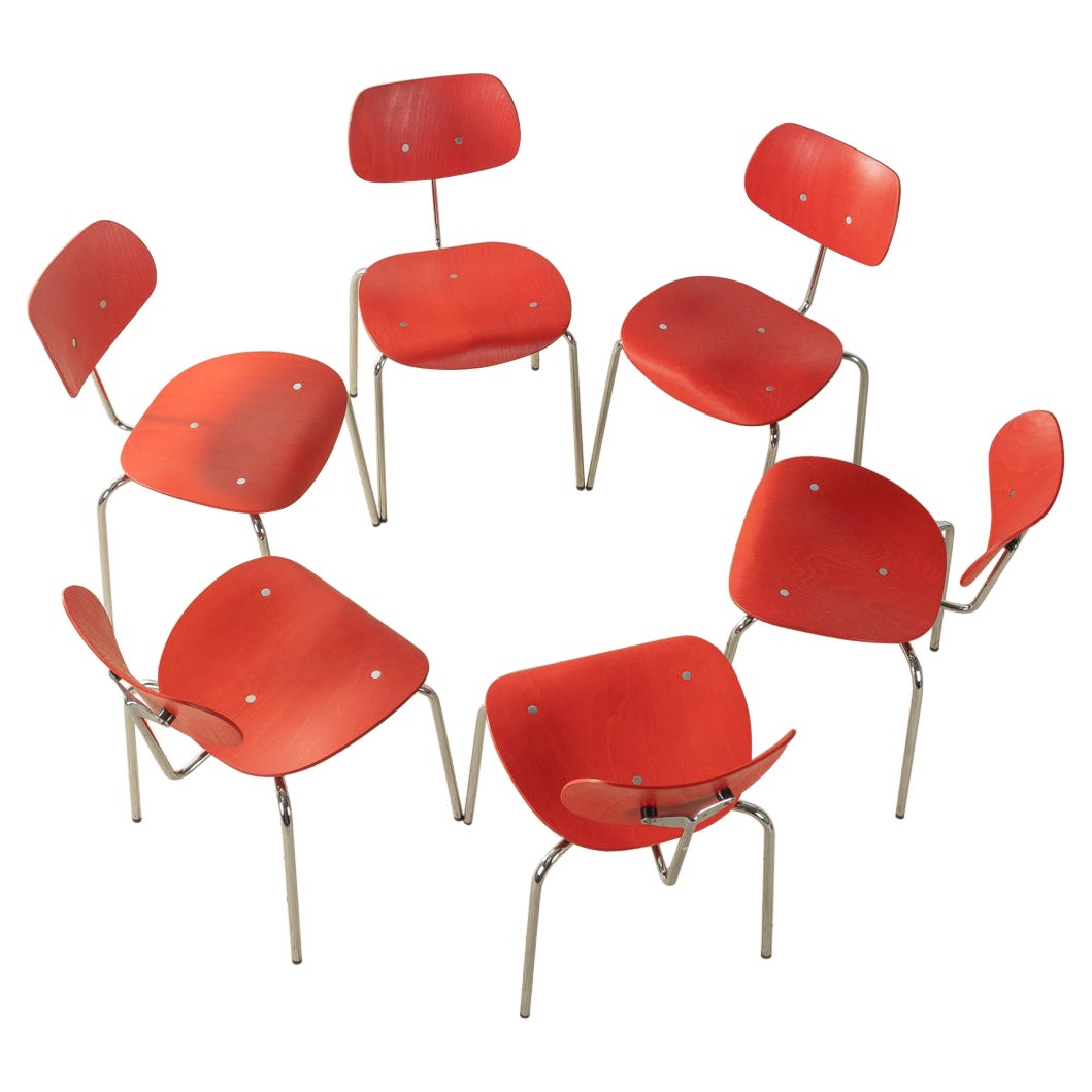 1950s Chairs Se68 by Egon Eiermann for Wilde & Spieth, Set of 6
