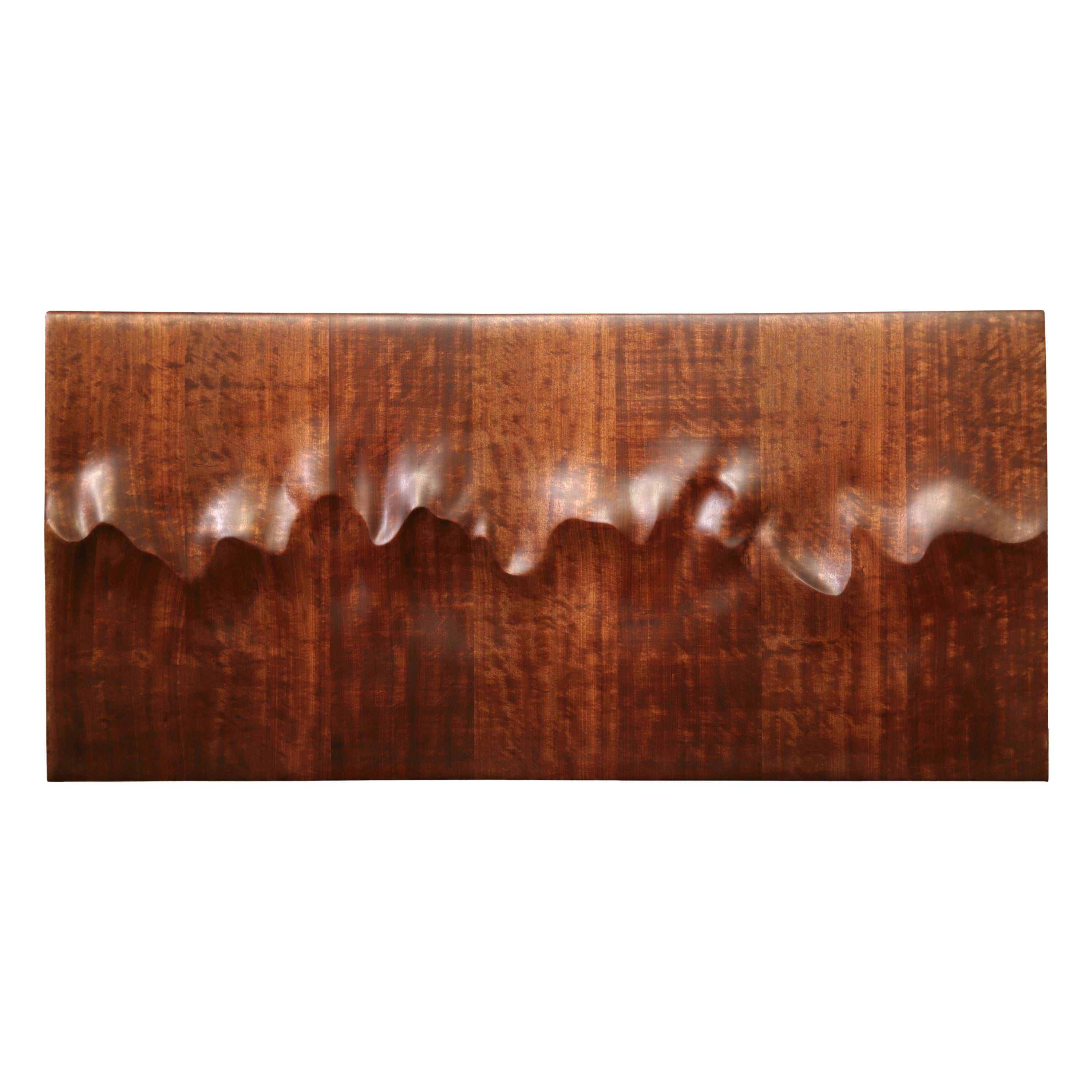 Wall Sculpture, Wooden 'Sahara and Pacific' by Soo Joo For Sale