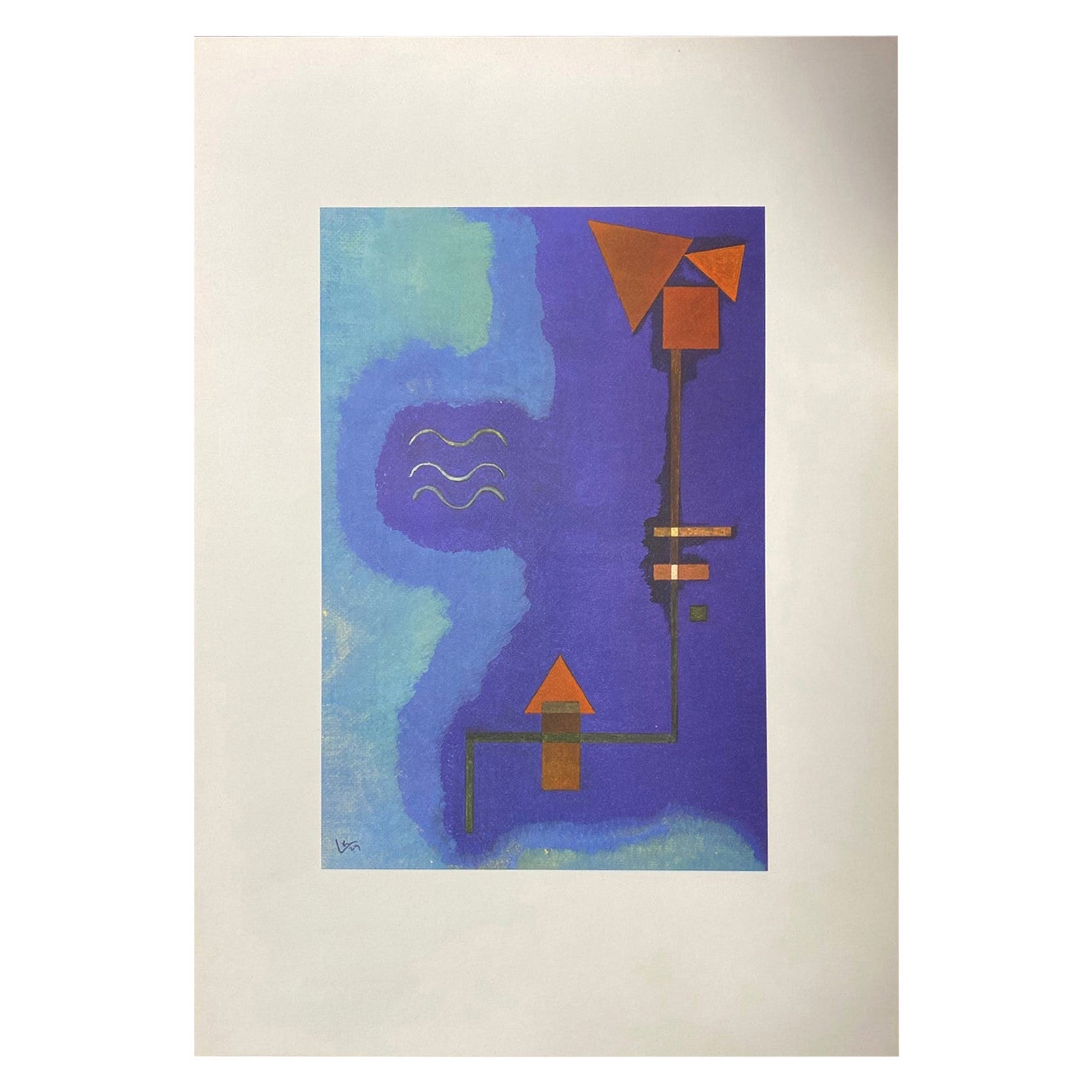 Wassily Kandinsky Edición Limitada Litografía Colorista Tirant Sur Le Violet