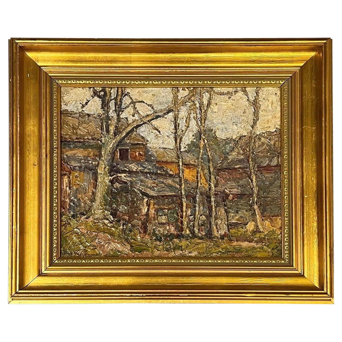 Edouard Franke “Chatham Mass, Farmscape” Antique American Impressionist For Sale