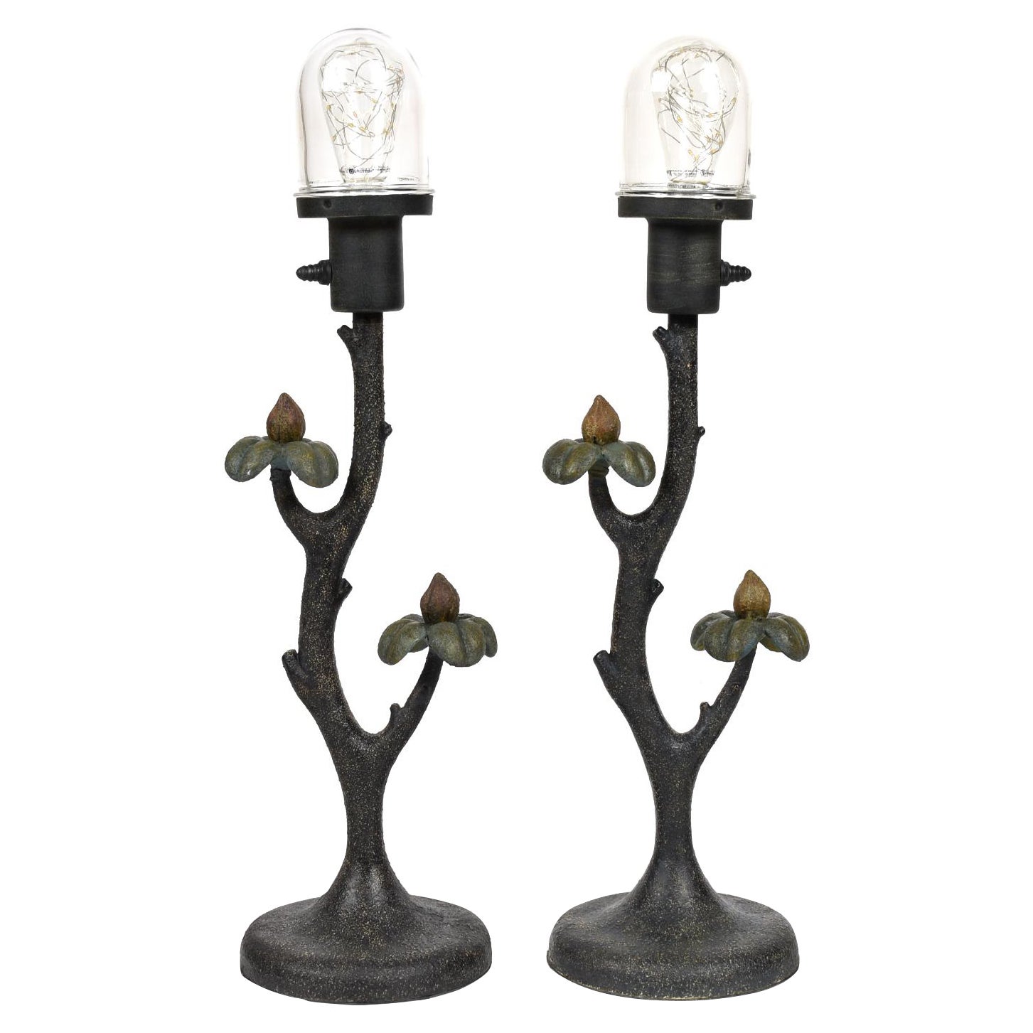 Indoor Outdoor Arts & Crafts Style Floral Table Lamps