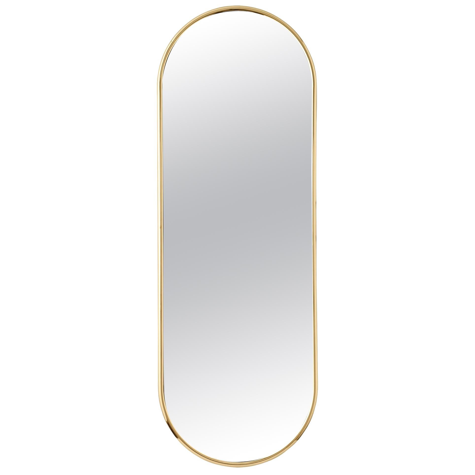 Angui - Miroir de garde-robe doré