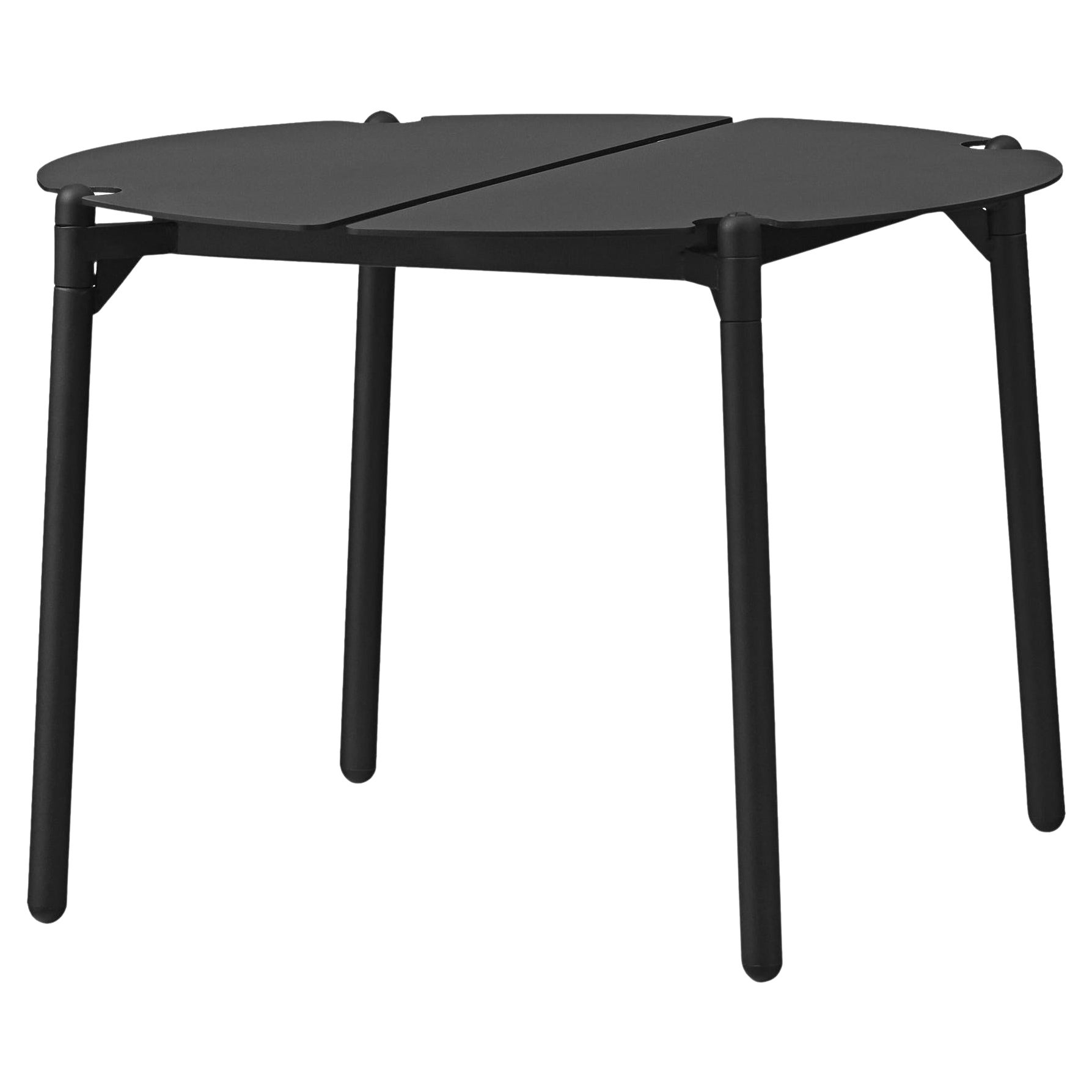 Small Black Minimalist Lounge Table For Sale