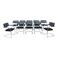 Used Modern Antonio Citterio for Vitra Visasoft Visavis Conference Chairs, Set of 10