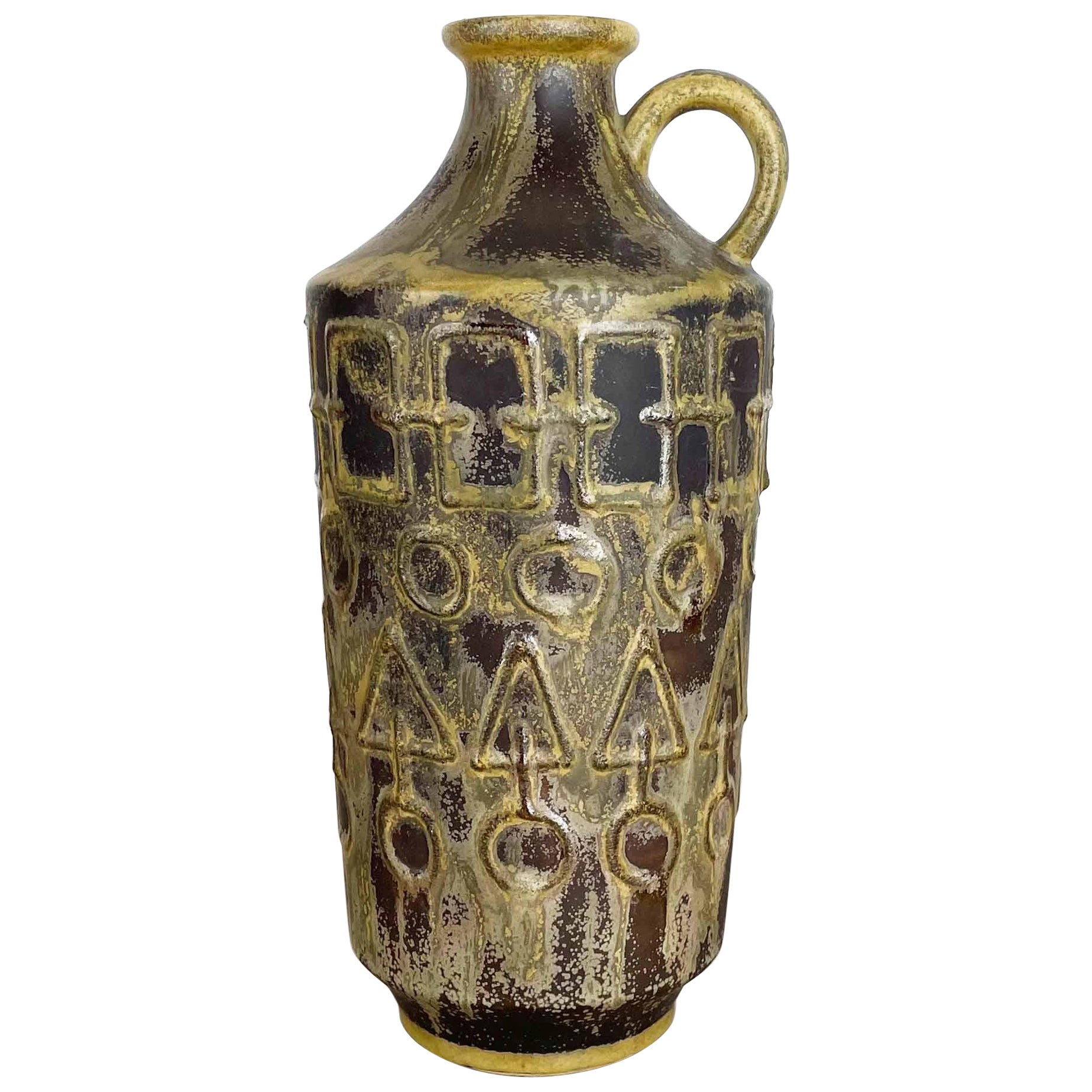 Vase en céramique abstraite vintage de Simon Peter Gerz, Allemagne, années 1960 en vente