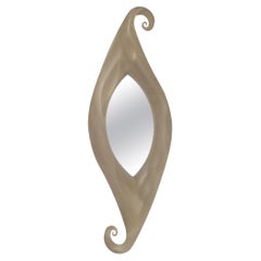 Retro Postmodern Freeform Steel Framed Mirror