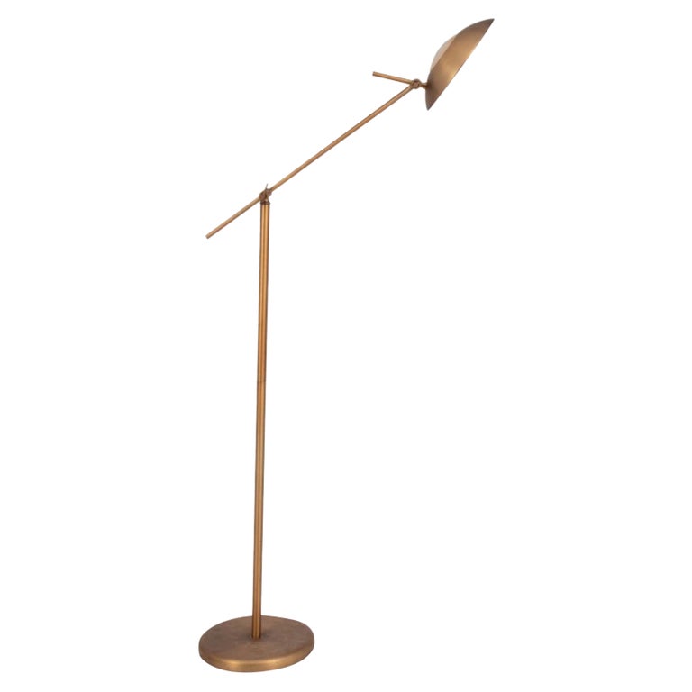 Bronze Tone Halogen Floor Lamp For Sale at 1stDibs