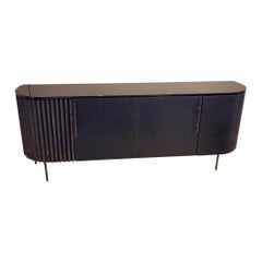 Plissé Black Credenza by Draga & Aurel for Baxter