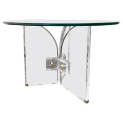 Mid-Century Modern Lucite Side Table in the Manner of Charles Hollis Jones