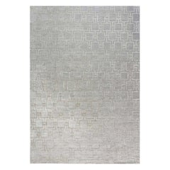 Tapis moderne en soie et laine Geo Henley de Doris Leslie Blau