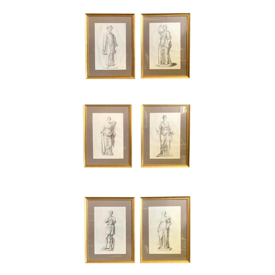 17th Century Old Master Engravings of Roman Statue, Galleria ...