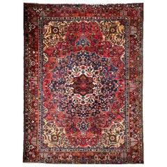 Palace Size Vintage Rug with Tribal & Old-World Charm, c.1950's