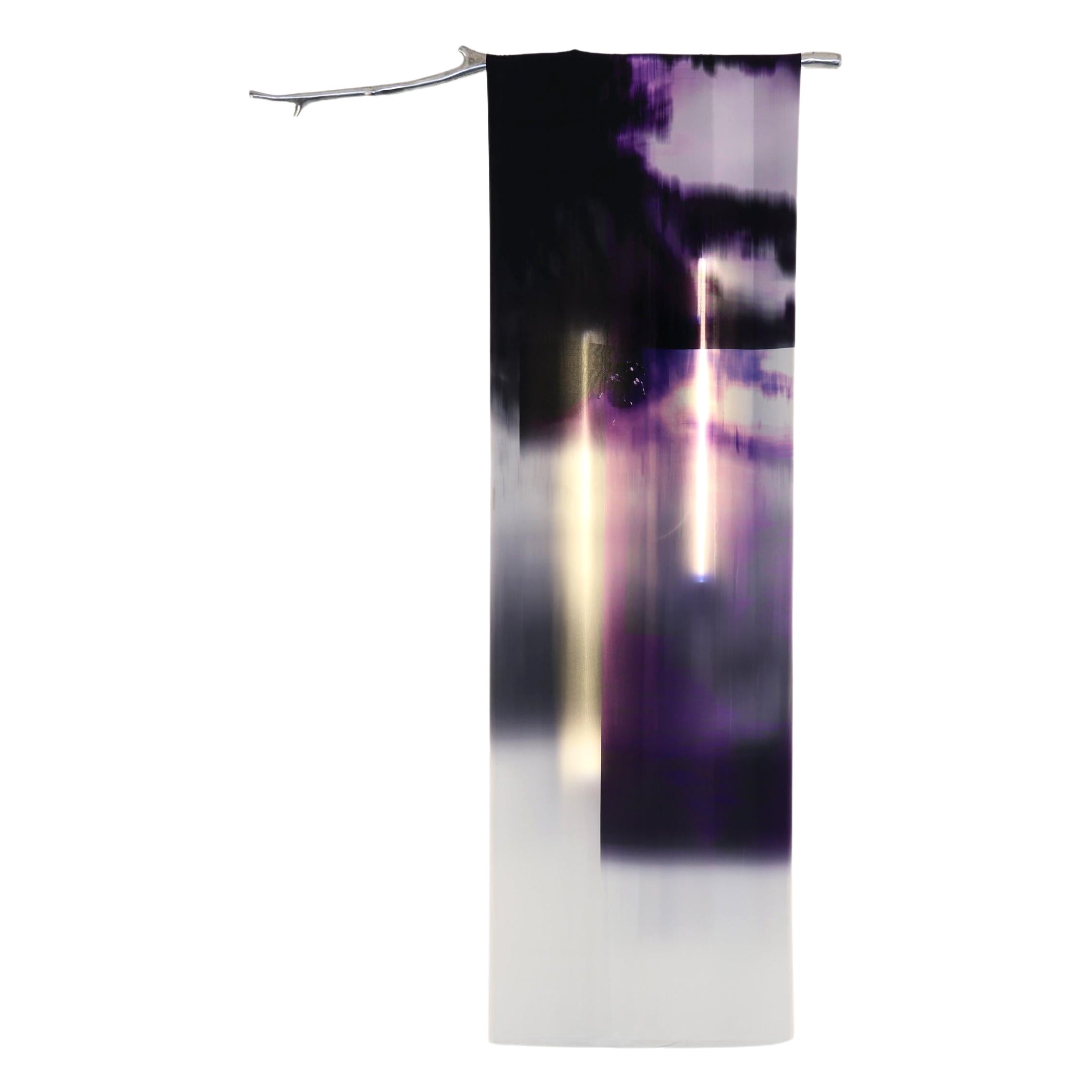 Longing for the Space Between Stars Purple Fabric Light by Batten and Kamp For Sale