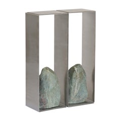 Steel and Stone Console Table by Batten and Kamp