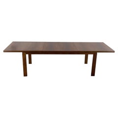 Mid-Century Modern Dining Table With Butterfly Extension Leaves