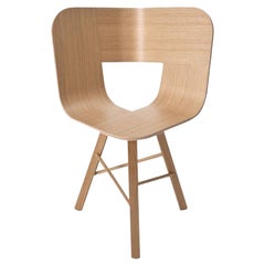 Tria Wood 3 Legs Chair, Natural Oak by Colé Italia