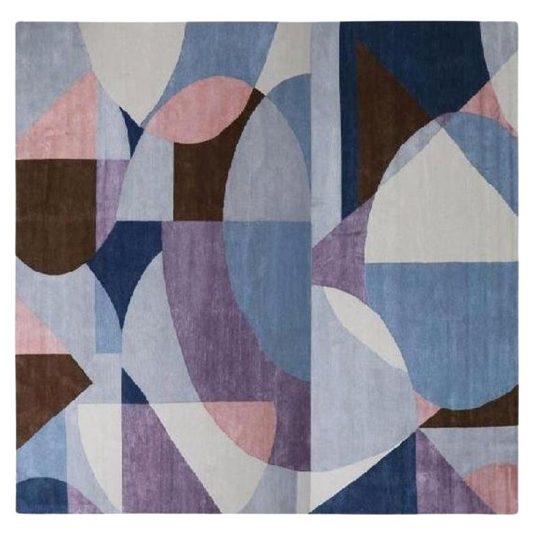 Pastel Shapes Small Rug by Art & Loom For Sale