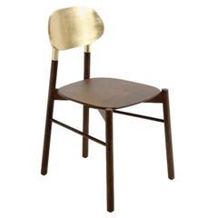 Bokken Chair, Beech Structure Stained, Gold Leaf by Colé Italia