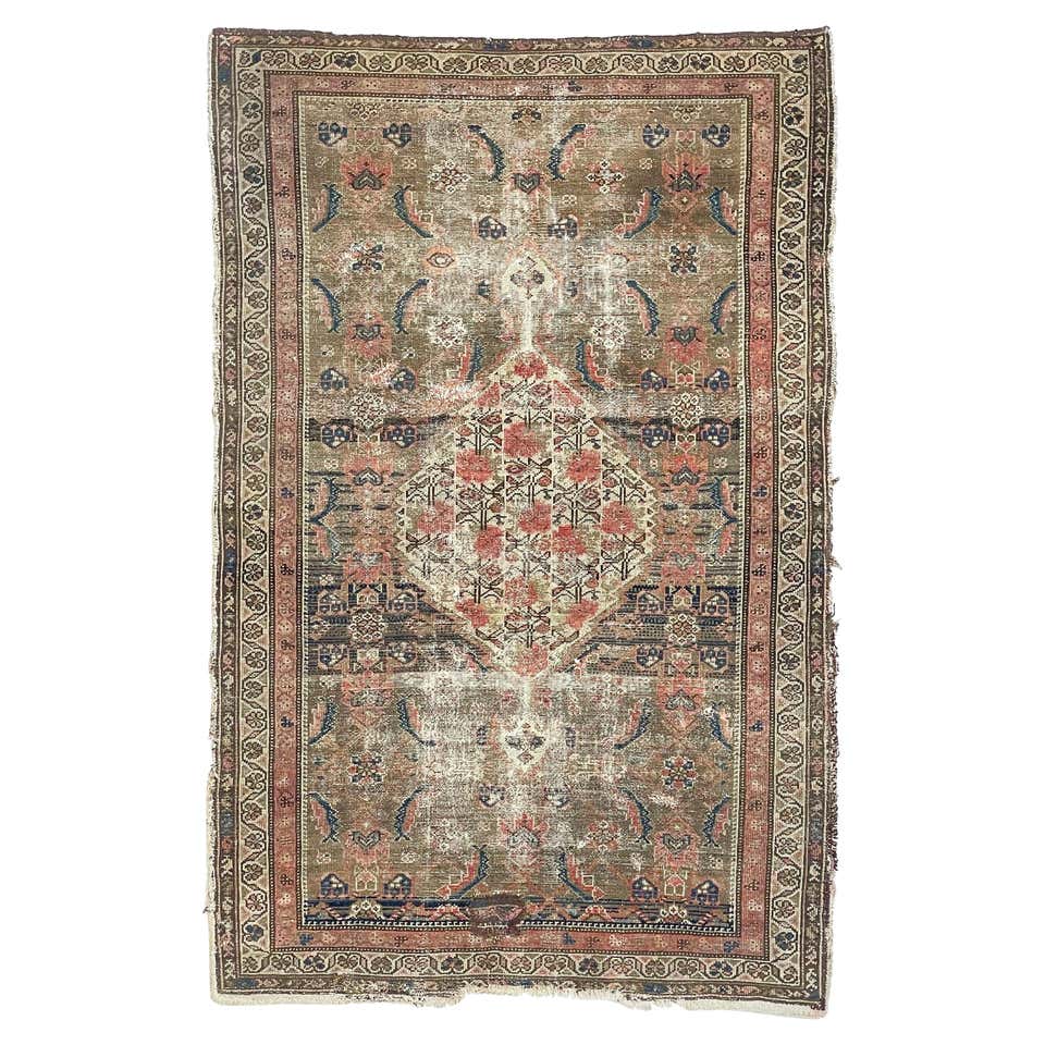 Vanille Fraise Round Rug with Earthy Colors by Rag Home For Sale at 1stDibs